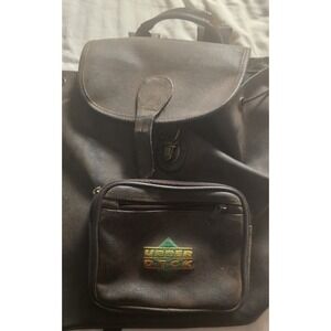 Vintage Upper Deck Rucksack Backpack Brown Y2K Sports Gorpcore Techwear Bag